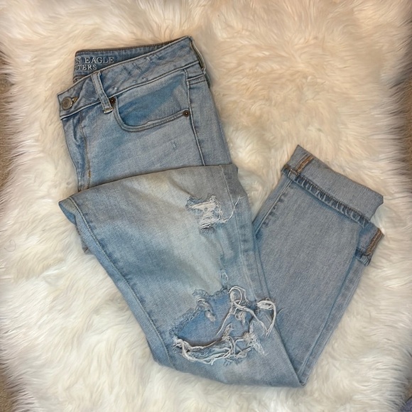 American Eagle Outfitters Denim - American Eagle Ripped Skinny High Rise Jeans